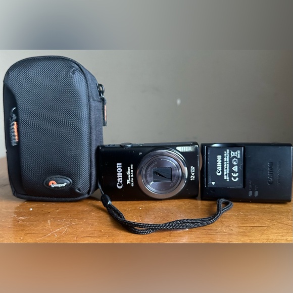 Canon PowerShot ELPH 340 HS IXUS 265 HS 16.0MP 12x Zoom Digital Camera Black - Picture 1 of 12